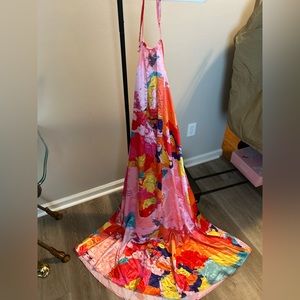 Woman’s geographic Map dress